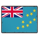 Blechschild "Flagge Tuvalu Retro" 40 x 30 cm...