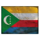 Blechschild "Flagge Komoren Rusty Look" 40 x 30...