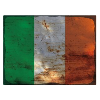 Blechschild "Flagge Irland Rusty Look" 40 x 30 cm Dekoschild Nationalflaggen