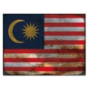 Blechschild "Flagge Malaysia Rusty Look" 40 x...