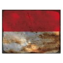 Blechschild "Flagge Monaco Rusty Look" 40 x 30...