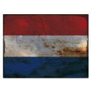 Blechschild "Flagge Niederlande Rusty Look" 40...