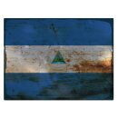 Blechschild "Flagge Nicaragua Rusty Look" 40 x...