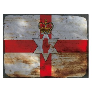 Blechschild "Flagge Nordirland Rusty Look" 40 x 30 cm Dekoschild Fahnen