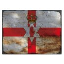 Blechschild "Flagge Nordirland Rusty Look" 40 x...