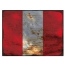 Blechschild "Flagge Peru Rusty Look" 40 x 30 cm...