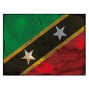 Blechschild "Flagge St. Kitts und Nevis St. Kitts...