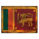 Blechschild "Flagge Sri Lanka Rusty Look" 40 x...