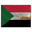 Blechschild "Flagge Sudan Rusty Look" 40 x 30...