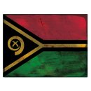 Blechschild "Flagge Vanuatu Rusty Look" 40 x 30...