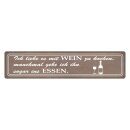 Blechschild "Liebe es mit Wein zu kochen" 46 x...