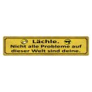 Blechschild "Lächle nicht alle Problem...