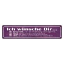 Blechschild "Ich wünsche dir Zuversicht, Kraft,...