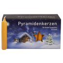 Pyramidenkerzen klein, natur ca. 14 x 74 mm 50...