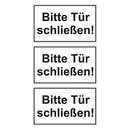 Türhinweisschild "Bitte Tür...