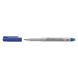 Faber-Castell CD-Marker MULTIMARK, wasserlöslich, Strichstärke: ca. 1 mm, blau