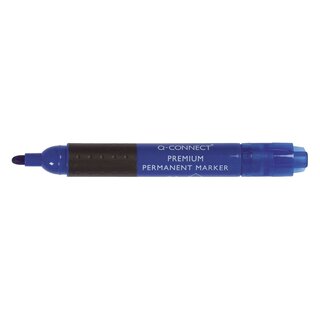 Q-Connect Permanentmarker Premium, ca. 3 mm, blau