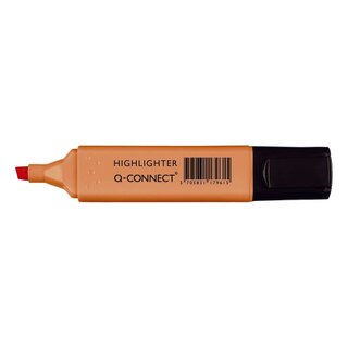 Q-Connect Textmarker - ca. 1,5 - 2 mm, pastell orange