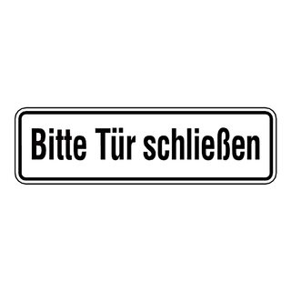 Turhinweisschild Bitte Tur Schliessen Aufkleber 240 X 70 Mm 2 99