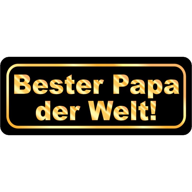 Schild Spruch "Bester Papa der Welt" 27 x 10 cm Blechschild, 7,99