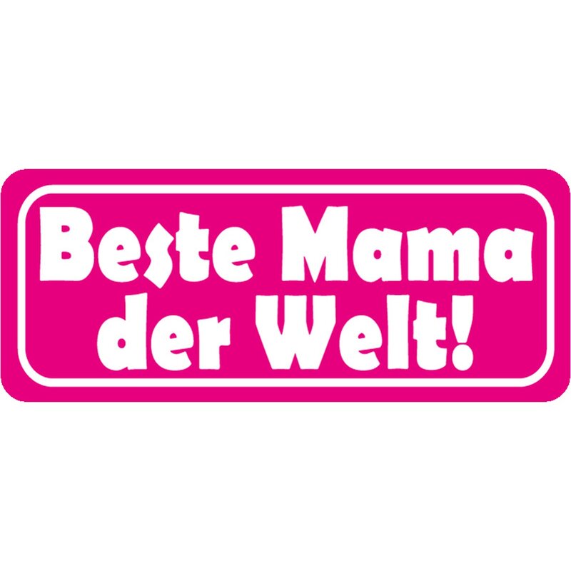 Schild Spruch "Beste Mama der Welt" 27 x 10 cm Blechschild, 7,99