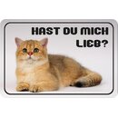 Schild Spruch "Hast du mich lieb?" 20 x 30 cm...