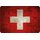 Schild "Schweiz National Flagge" 20 x 30 cm Blechschild