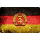 Schild "DDR National Flagge" 20 x 30 cm...