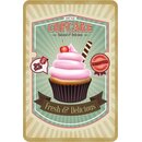 Schild Spruch "Cupcake Fresh & Delicious"...