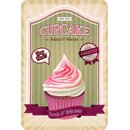 Schild Spruch "Cupcake Natural & Delicious"...