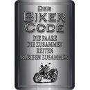 Schild Spruch "Biker Code: Paare bleiben...