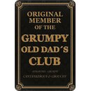 Schild Spruch "Grumpy old Dads Club" 20 x 30 cm...