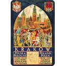 Schild Stadt "Krakow - Polen" 20 x 30 cm...