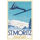 Schild Stadt "St. Moritz - Engadin" 20 x 30 cm...