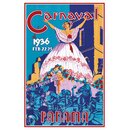 Schild Vintage "Carnaval - Panama 1936" 20 x 30...