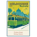 Schild Stadt "Melbourne - Australia" 20 x 30 cm...