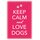 Schild Spruch "Keep calm and love dogs" 20 x 30 cm Blechschild