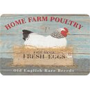 Schild Motiv "Home Farm Poultry, old english rare...