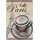 Schild Spruch "Café Paris" 20 x 30 cm Blechschild